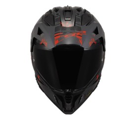 LS2 MX702 PIONEER II CRAZY Grey/Red